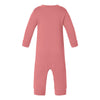 mauve  infant fleece romper