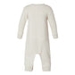 natural heather  infant fleece romper