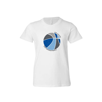 Adult GO CAVALIERS! St. Joseph Basketball Bella and Canvas T-Shirt | SJSDTF10