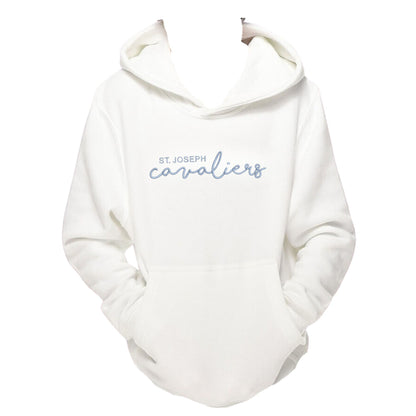 Youth St. Joseph Cavaliers Script Embroidered Hoodie Sweatshirt | SJSE6Y