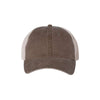 brown pigment-dyed mesh back trucker hat
