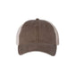 brown pigment-dyed mesh back trucker hat
