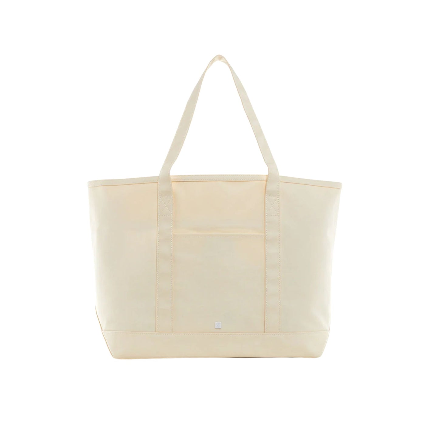 Shadow Block Initials Embroidered TRVL Maxi Coated Canvas Tote