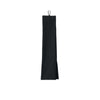 black tri-fold waffle microfiber towel