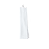 white tri-fold waffle microfiber towel