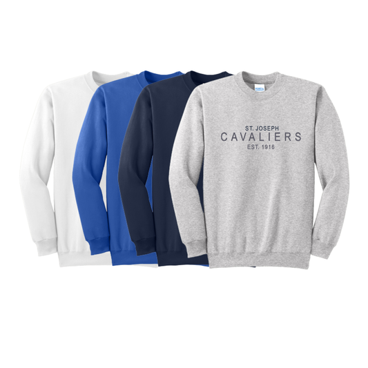 Youth St. Joseph School Cavaliers Embroidered Sweatshirt | SJSEA