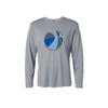 grey performance long sleeve with go cavs basketball print