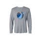 grey performance long sleeve with go cavs basketball print