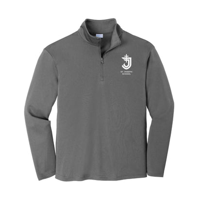 Youth and Adult  St. Joseph School Logo Althetic Quarter Zip  | SJS DTF 00