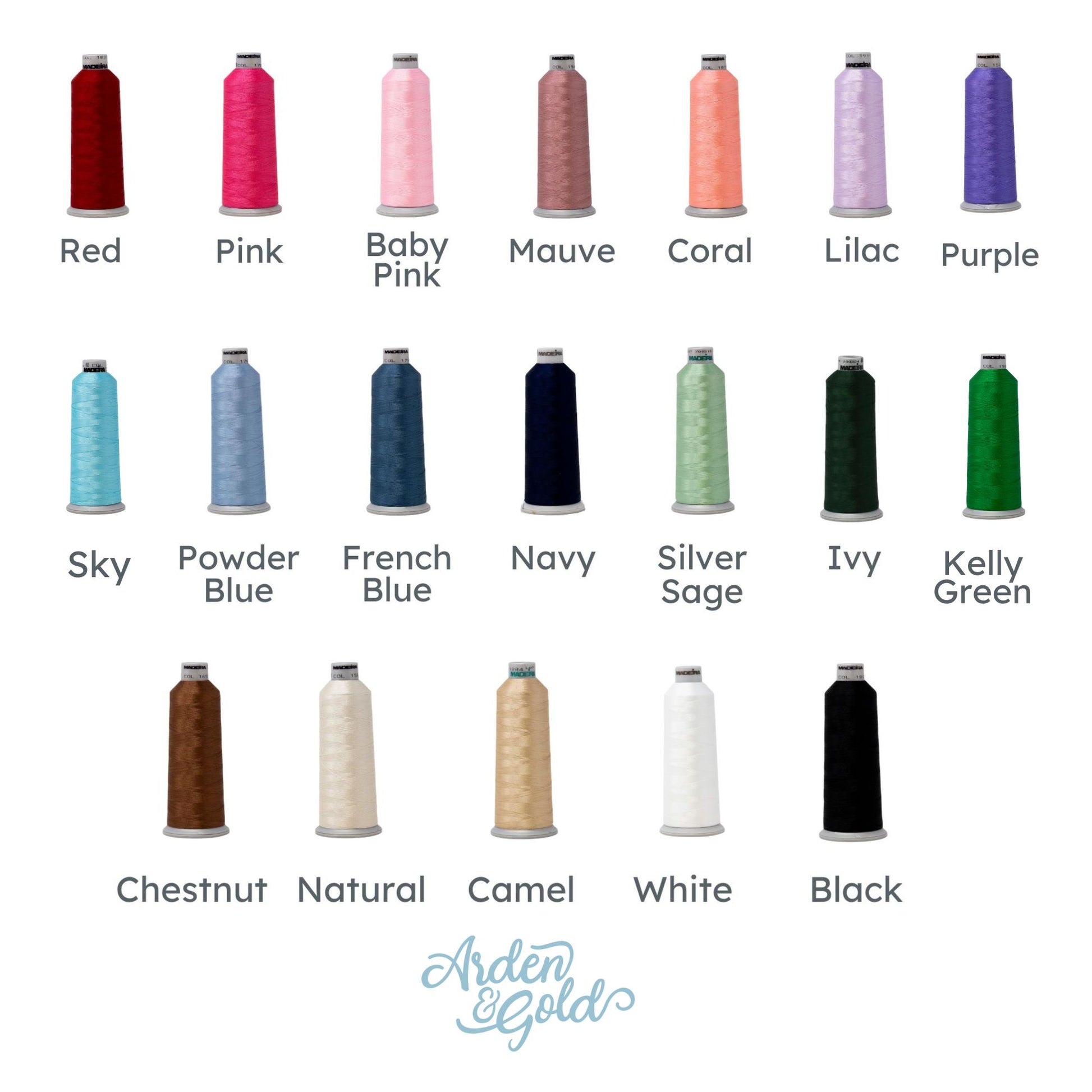 thread color sheet
