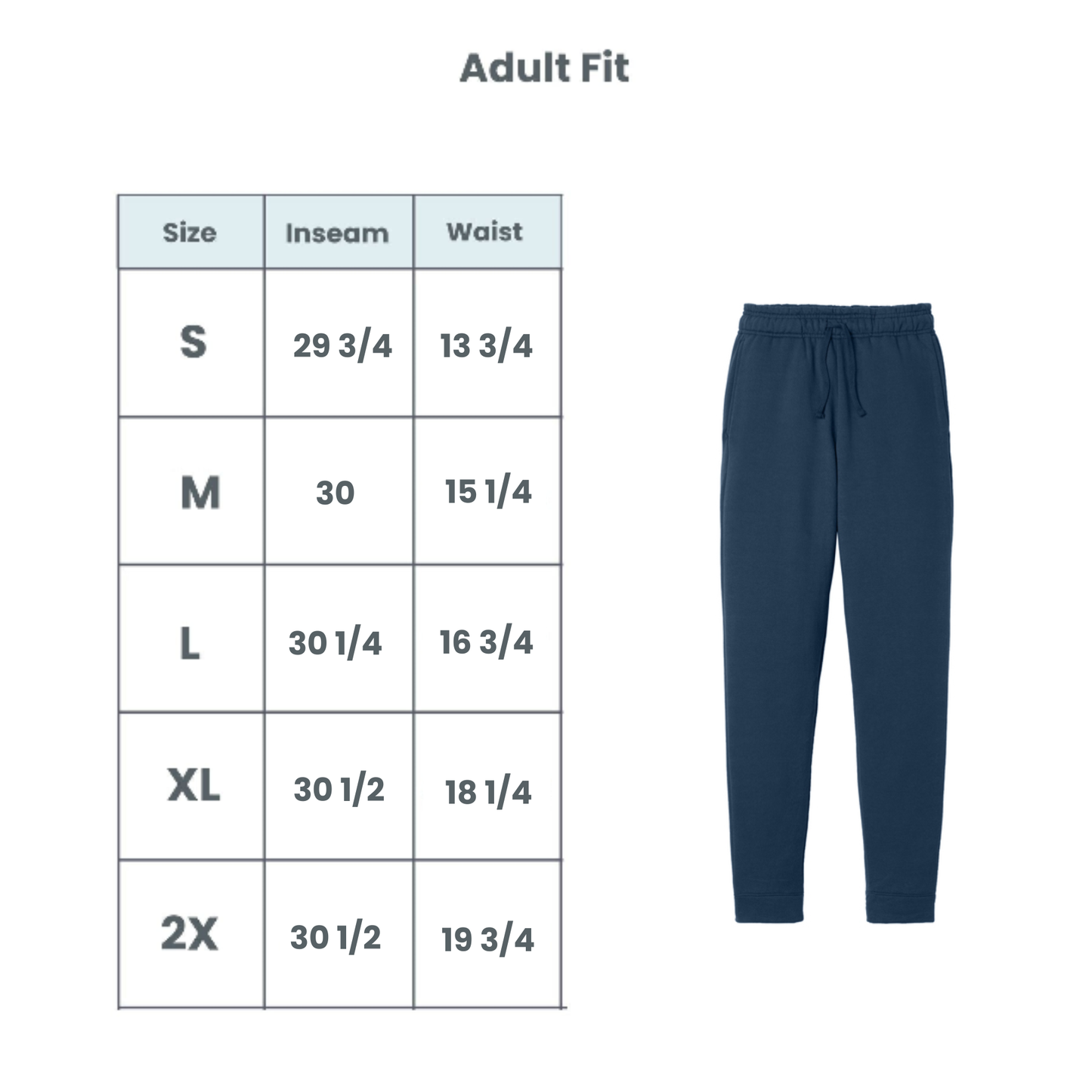 St. Joseph School Cavaliers Gym Joggers | Adult and Youth Fit | SJS GYML | SJS UNIFORM APPROVED