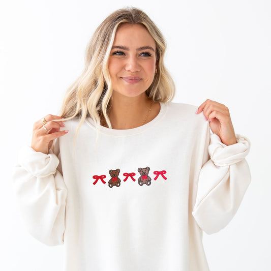 Coquette Teddy Bear Crewneck Sweatshirt