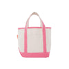 Personalized Mini Canvas Tote Bag with Bow Embroidery