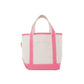 Personalized Mini Canvas Tote Bag with Bow Embroidery