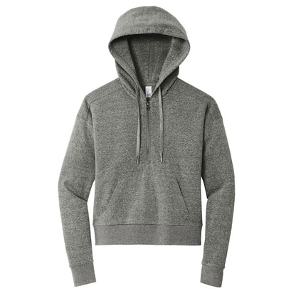 heather charcoal Tri-Fleece Hooded Pullover