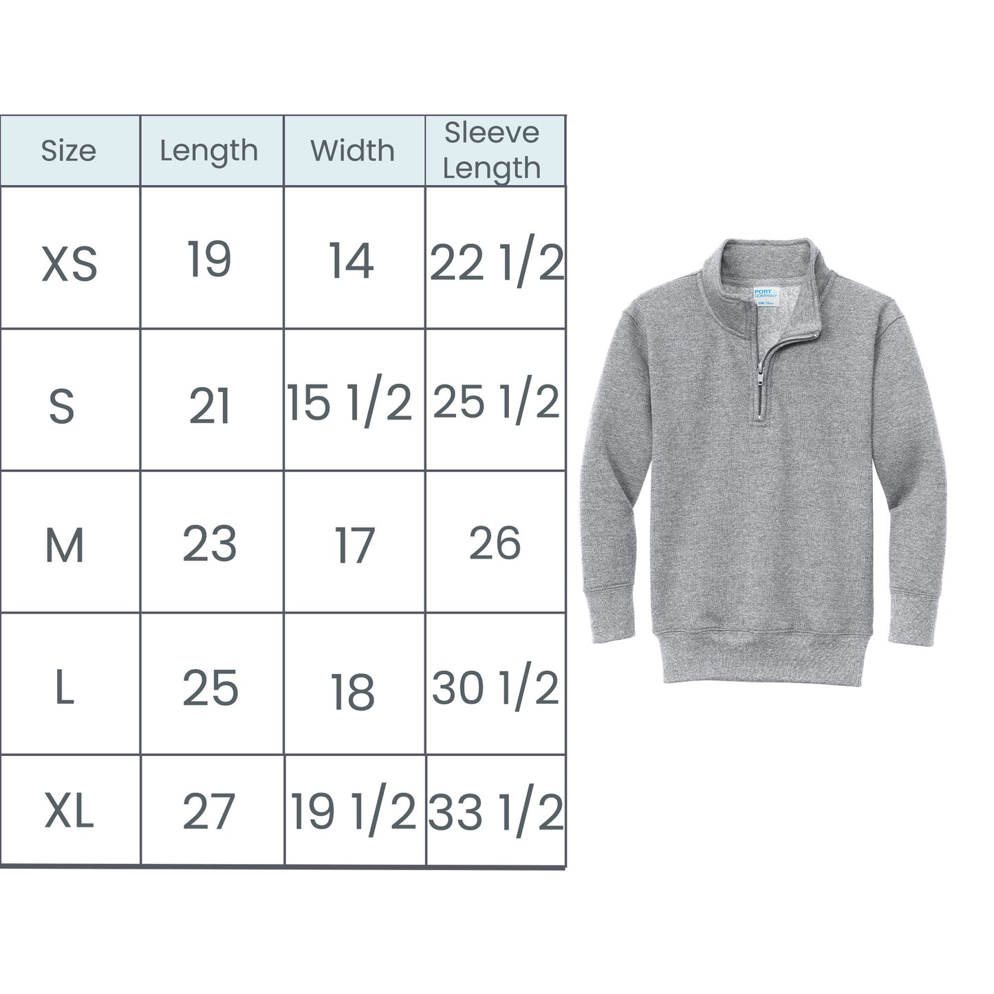 Embroidered Round Calvary Christian Cougars Quarter Zip| CCSED26