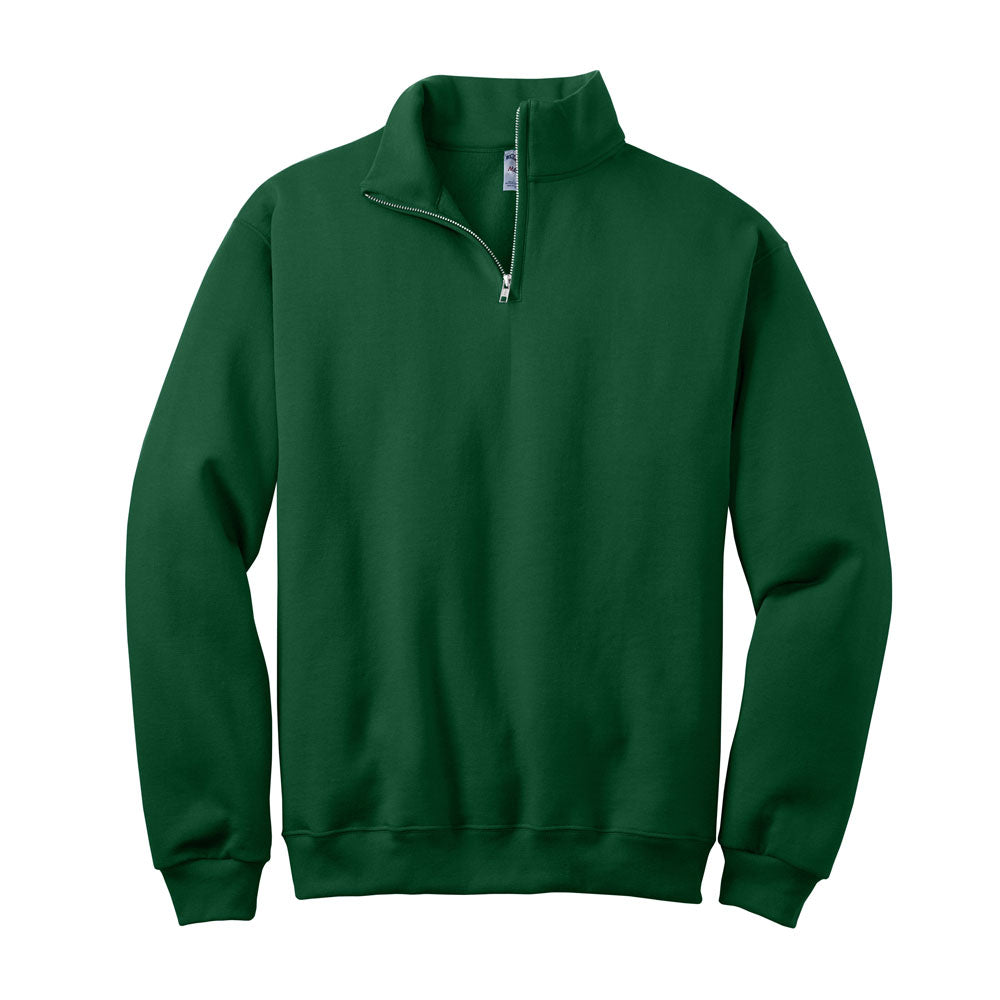 forest green quarter zip sweatshirt