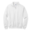 white quarter zip sweatshirt