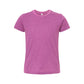 heather magenta bella and canvas youth tee