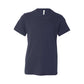 navy bella and canvas youth tee