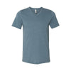 heather slate bella and canvas v-neck tee 