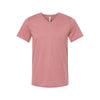 mauve  bella and canvas v-neck tee 