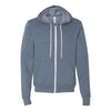 heather slate bella and canvas full zip jacket 