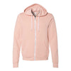 peach bella and canvas full zip jacket 