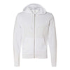 white bella and canvas full zip jacket 