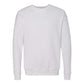 white bella and canvas drop shoulder crewneck sweatshirt 