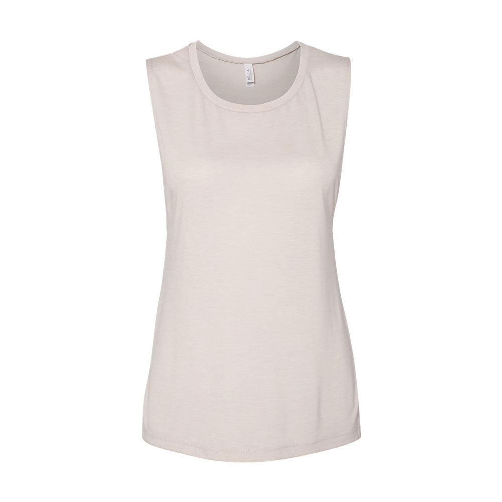 heather dust bella and canvas muscle tank top