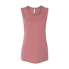 mauve bella and canvas muscle tank top