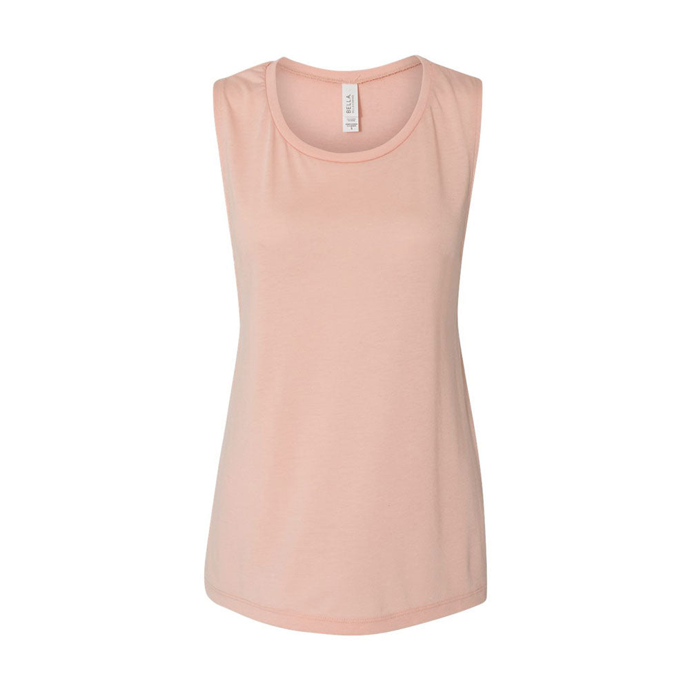 peach bella and canvas muscle tank top