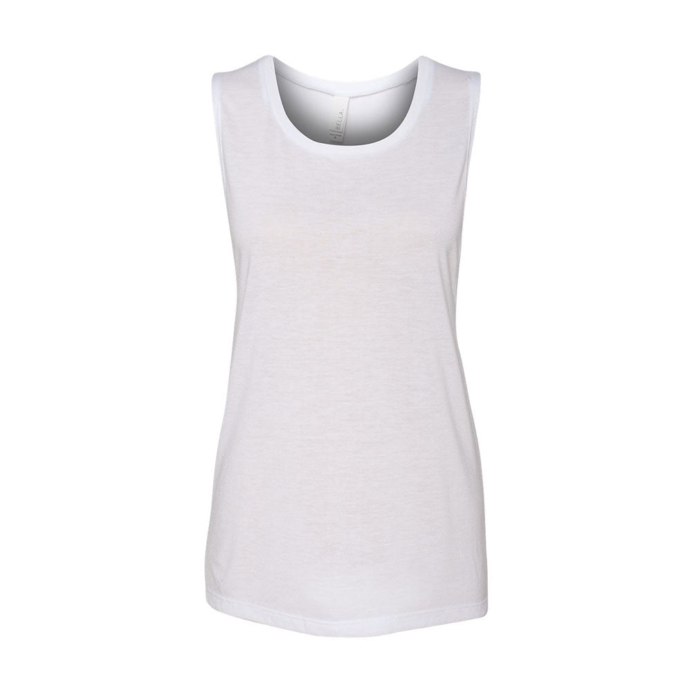 white bella and canvas muscle tank top