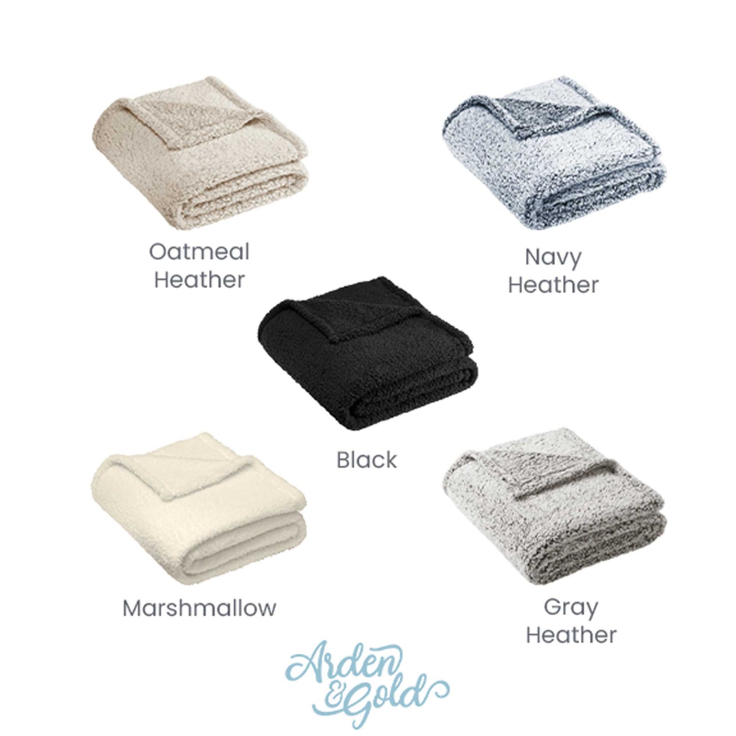 Personalized Sherpa Throw Blanket
