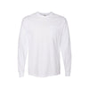 white comfort colors long sleeve pocket tee