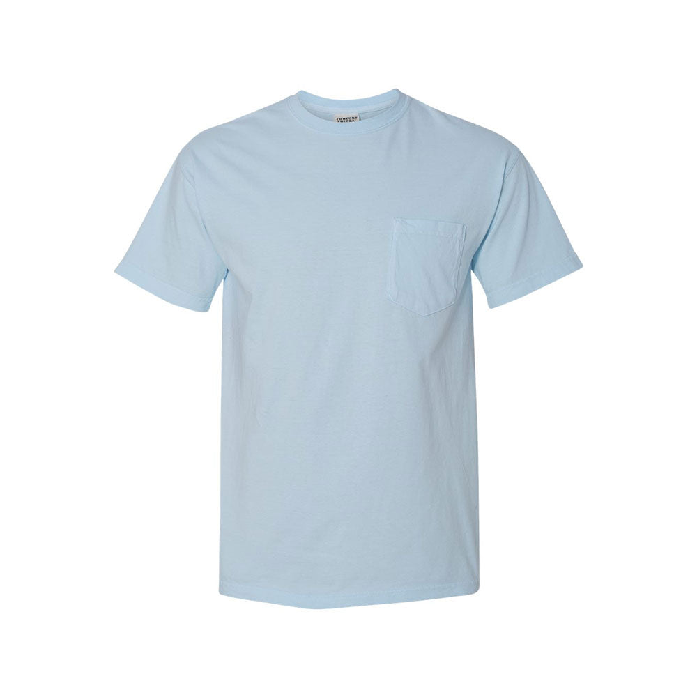 chambray  comfort colors pocket tee