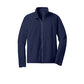 men's navy lightweight fleece full zip jacket