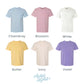 Floral Paw Print Comfort Colors Pocket Tee