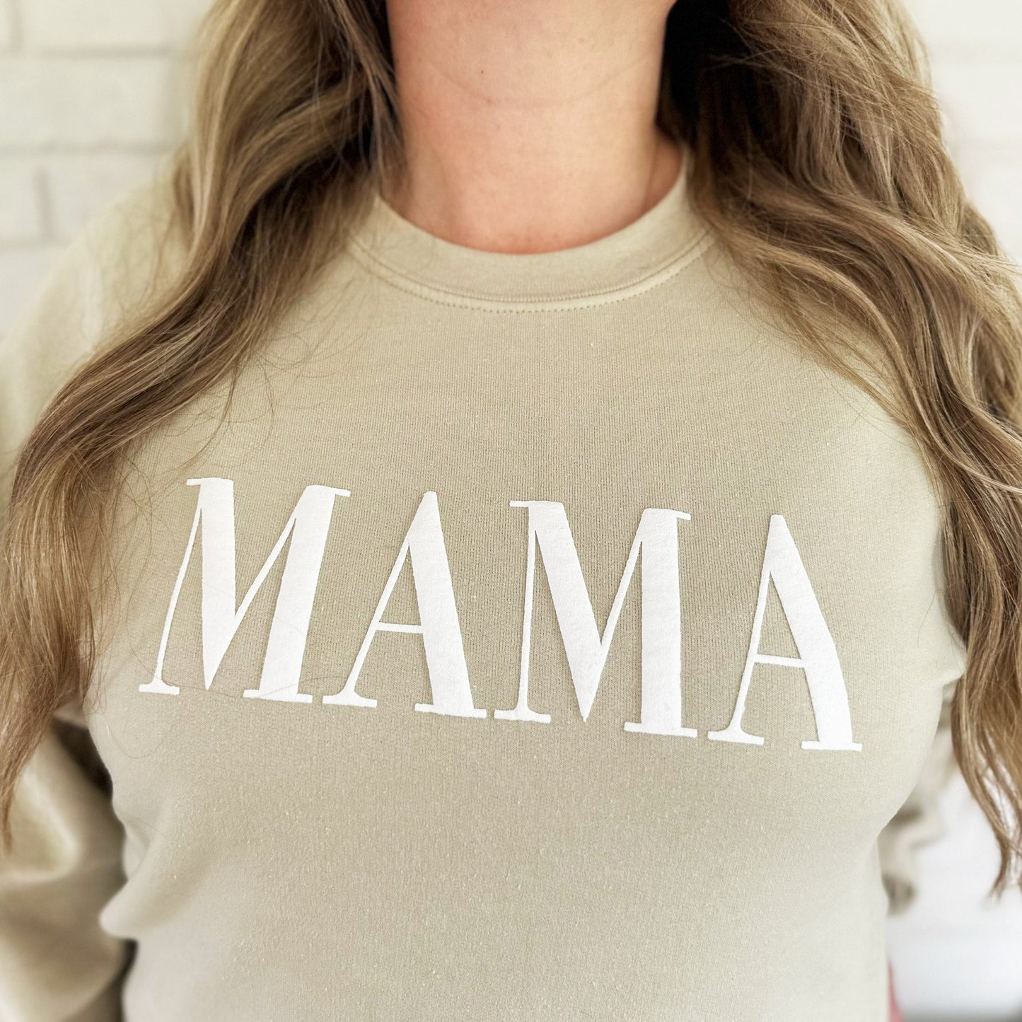 MAMA Puff Letter Sweatshirt