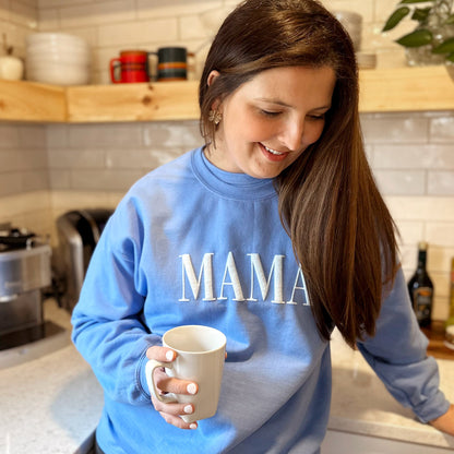 MAMA Puff Letter Sweatshirt