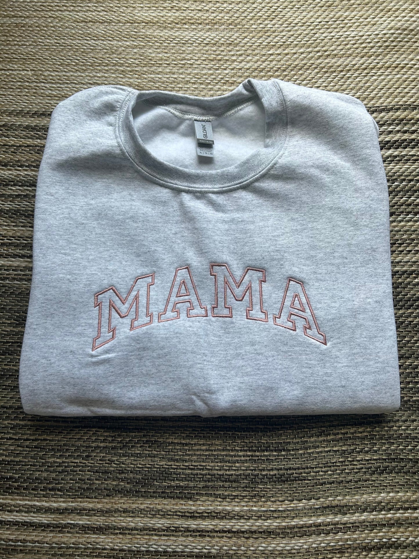 Ash MAMA Athletic Block Crewneck Sweatshirt | XL | Blooper