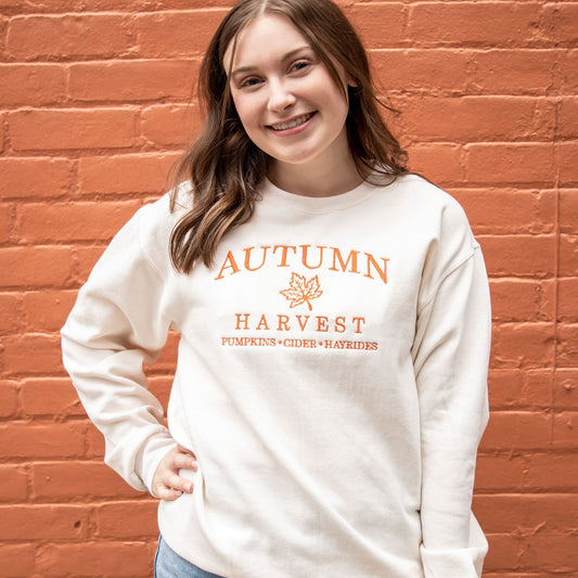 Autumn Harvest Embroidered Gemma Sweatshirt