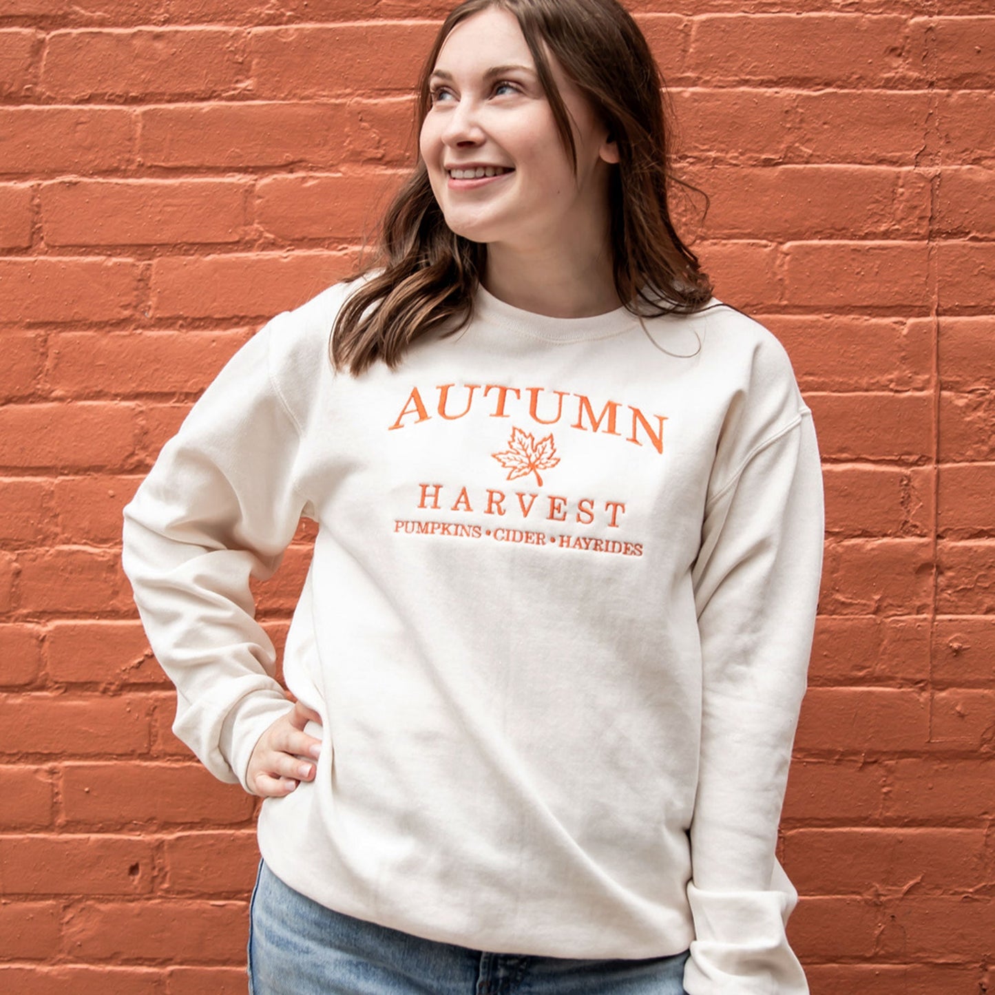 Autumn Harvest Embroidered Gemma Sweatshirt