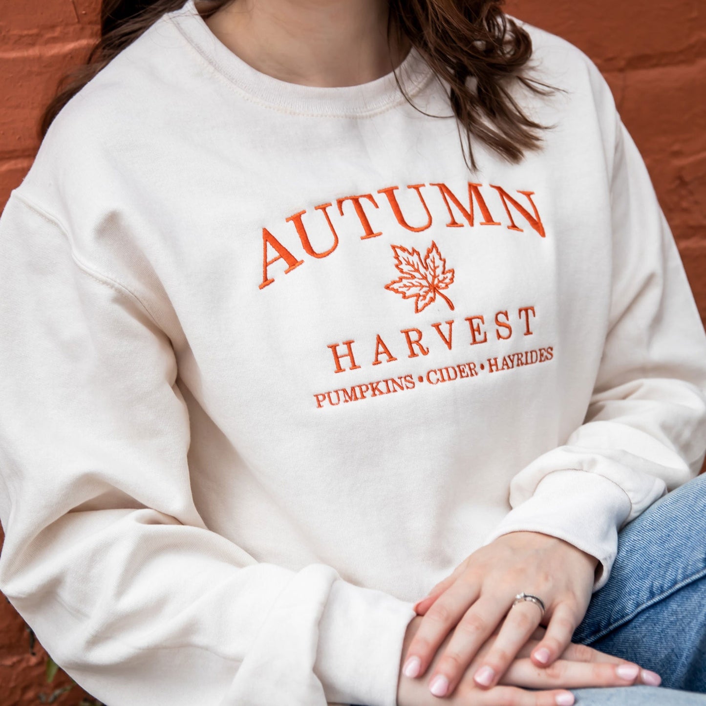 Autumn Harvest Embroidered Gemma Sweatshirt