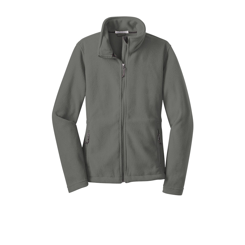 gray midweight fleece jacket