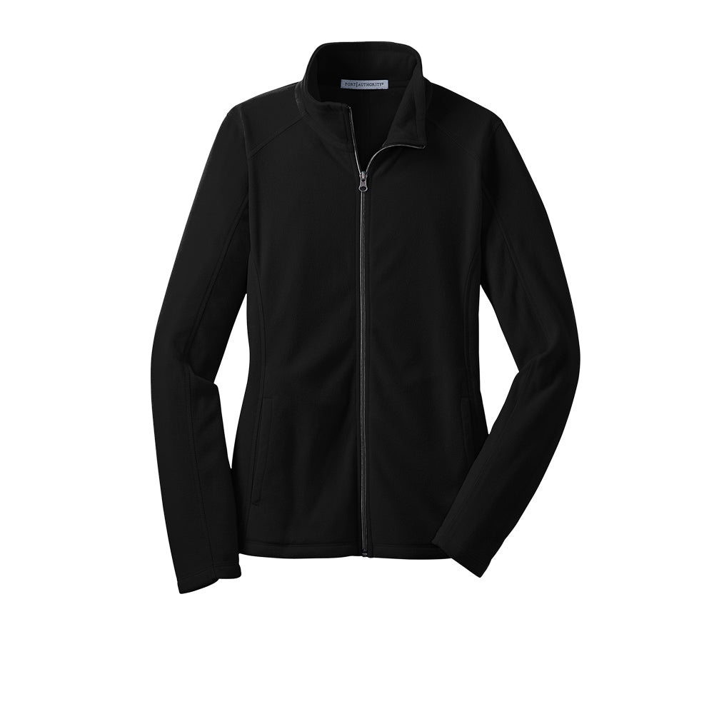 black lightweight fleece full zip jacket 