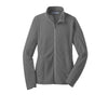 gray lightweight fleece full zip jacket 