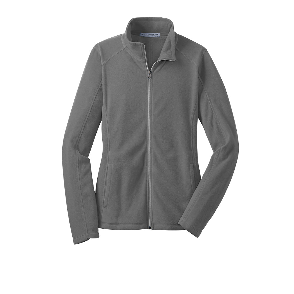 gray lightweight fleece full zip jacket 