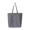 charcoal zippered tote